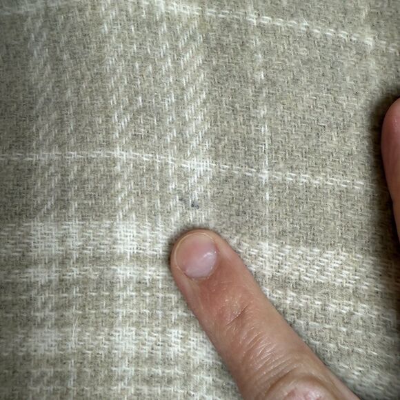 Coldwater Creek Women’s Long Plaid Button Jacket Wool Blend Oversized Women’s S - Picture 5 of 13